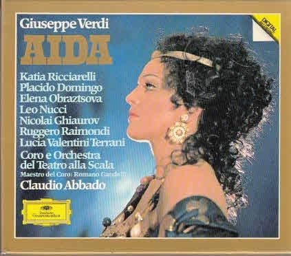 Verdi: Aida (Gesamtaufnahme) (ital,) [Audio CD] Domingo- Nucci- Ricciarelli- Giu