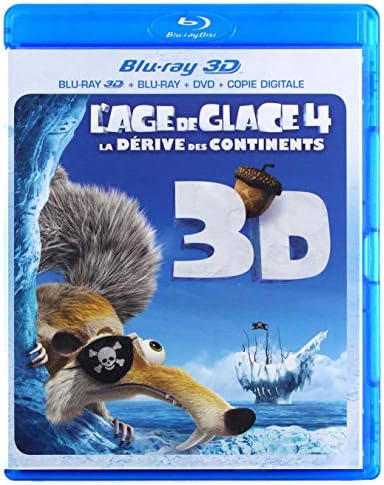 L'Age de Glace 4 : La dérive des Continents [Combo 3D + Blu-Ray + DVD + Copie Digitale]