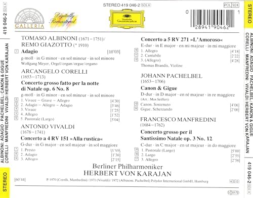 Adagio / Canon et Gigue (Coll, galleria)