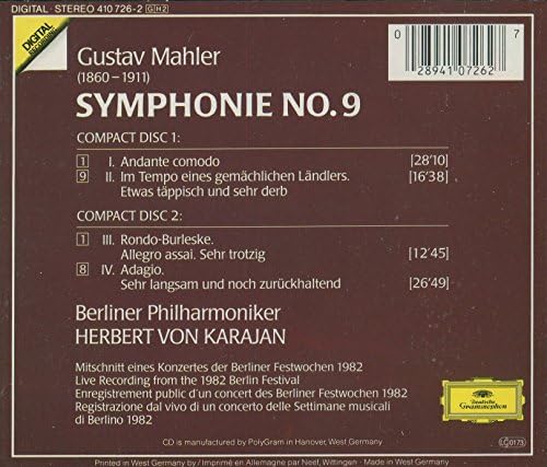 Mahler: Symphonie No, 9