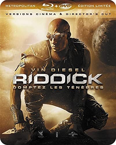 Riddick [Combo Blu-ray + DVD - Edition Limitée boîtier SteelBook] [Version cinéma + Version Director's Cut - Edition limitée boîtier SteelBook Blu-ray + DVD]