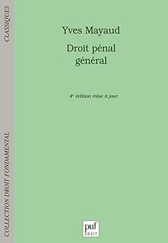 Droit pénal général ( Livre )