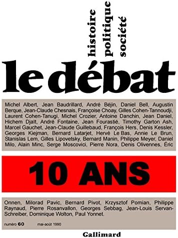 Débat, numéro 60, mai-août 1990, Spécial 10e anniversaire