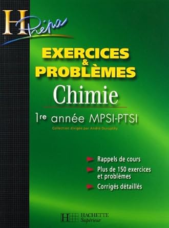 Chimie - 1re année MPSI/PTSI - Exercices et Problêmes ( Livre )