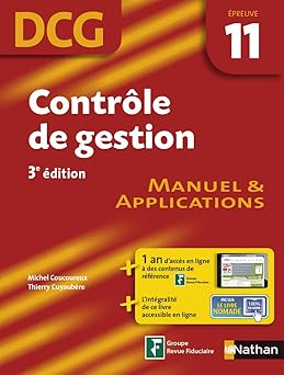 ContrÉle de gestion - DCG - Epreuve 11 - Manuel & Applications - 2019 ( Livre )