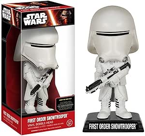 Funko  -  BOBUGT490  - Figurine  de Collection   - Star Wars Ep Vii - Wacky Wobbler   - Snow Trooper Star Wars EP 7-First Order Snowtrooper Bobble-Head [Import allemand] Funko Star Wars Episodes VII: Chewbacca + Snowtrooper Wacky Wobblers NEW