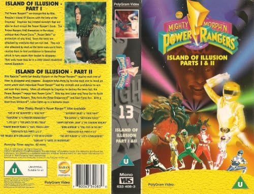 Might Morph'n Power Rangers: 13 - Island Of Illusion Parts 1 & 2 [VHS] [VHS Tape