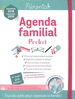 Agenda familial Mémoniak pocket 2018-2019