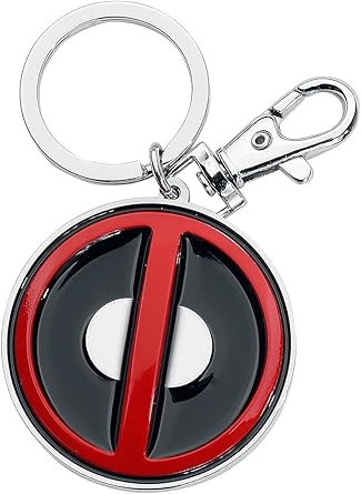 Marvel Deadpool Logo Pewter Keyring