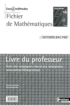 Fichier de Mathématiques - 2e Bac Pro