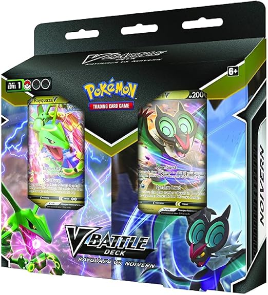 Pokémon USA, Inc, | Pokémon TCG : Rayquaza V vs Noivern V Battle Deck | Jeu de cartes | à partir de 6 ans | 2 joueurs | 10 minutes de temps de jeu