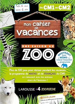 Cahier de vacances UNE SAISON AU ZOO CM1-CM2 [Broché] [2021] Lebrun, Sandra