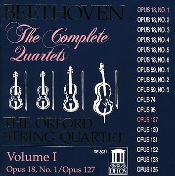 Beethoven The Complete Quartets The Orford String Quartet vol, 1 Opus 18, NÉ,1/