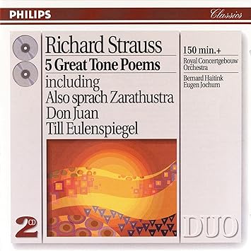 Richard Strauss : 5 grands poêmes symphoniques, dont Ainsi parlait Zarathoustra, Don Juan, Till Eulenspiegel