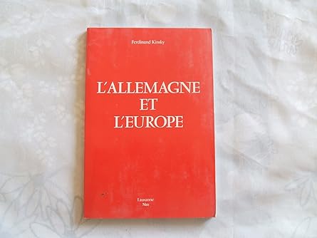 L'Allemagne et l'Europe