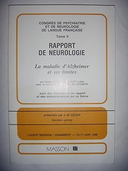 Chambery, rapport de neurologie