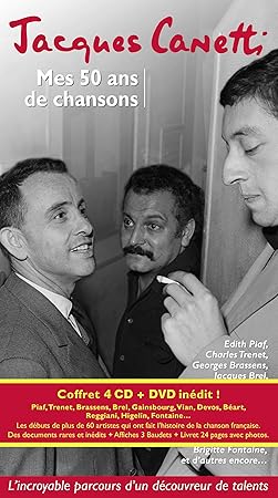 Jacques Canetti : Mes 50 Ans de Chansons (Coffret 4 CD+DVD) [CD] Multi-Artistes