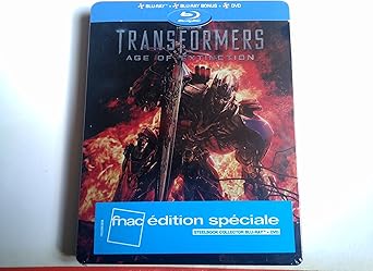 Transformers : l'Ége de l'extinction [Combo Blu-ray + DVD - Edition boÉtier SteelBook] Exclusività auchan